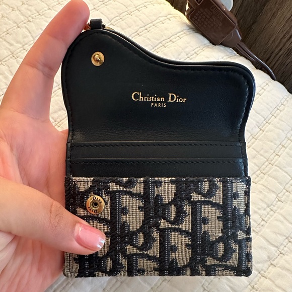 SADDLE CARD HOLDER BLUE DIOR OBLIQUE JACQUARD - Picture 7 of 8